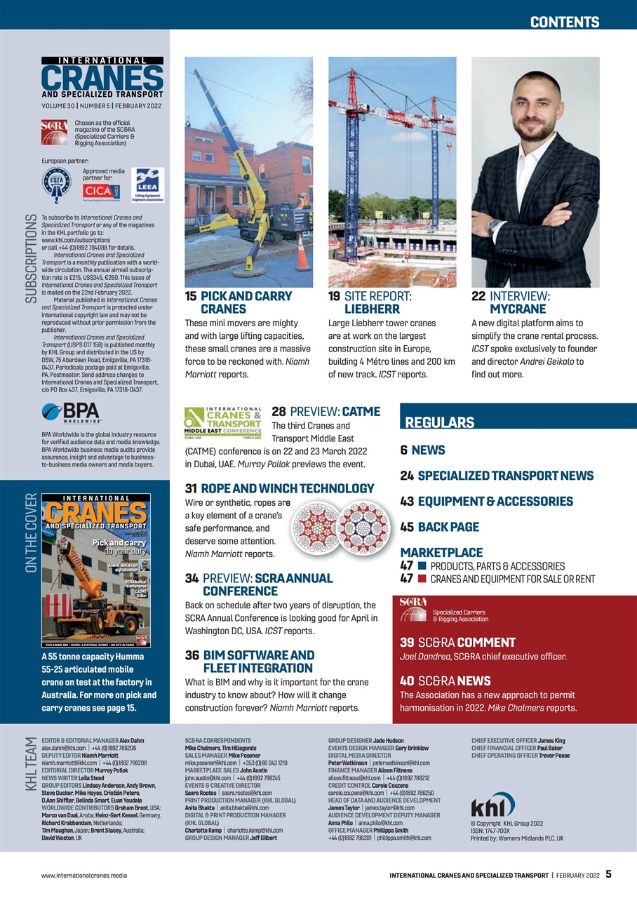 Int. Cranes and Specialized Transp Preview Pages