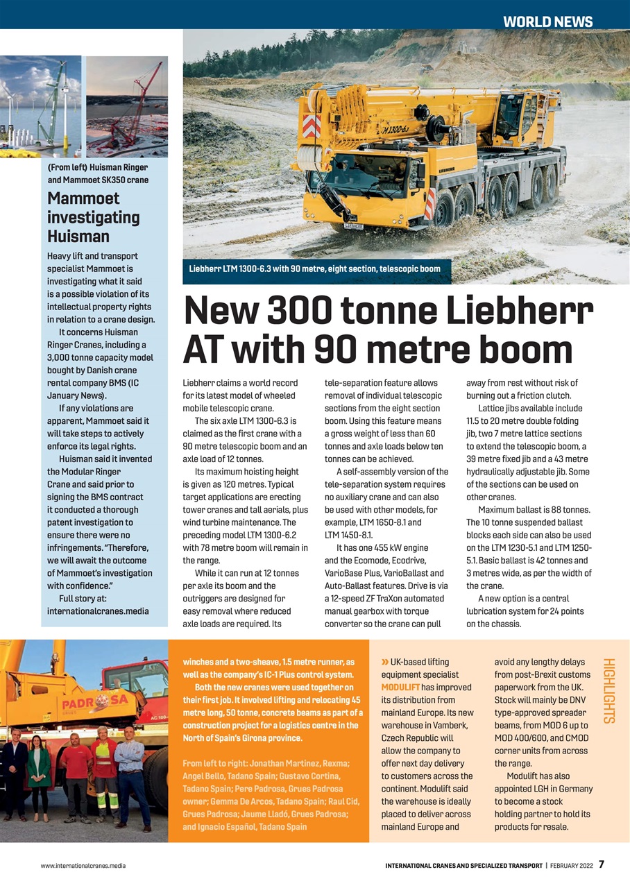 Int. Cranes and Specialized Transp Preview Pages