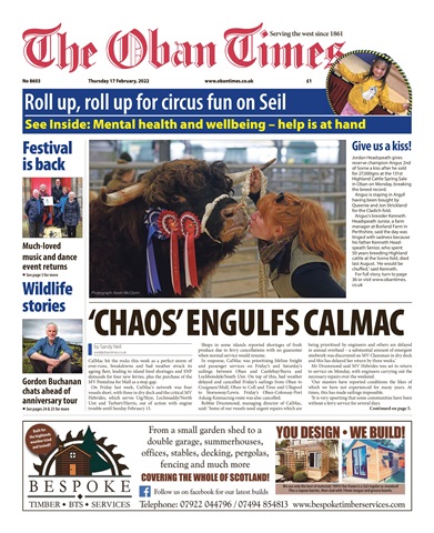 The Oban Times & Lochaber Times issue 17th February 2022