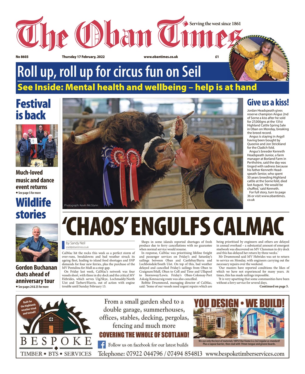 The Oban Times & Lochaber Times Preview Pages