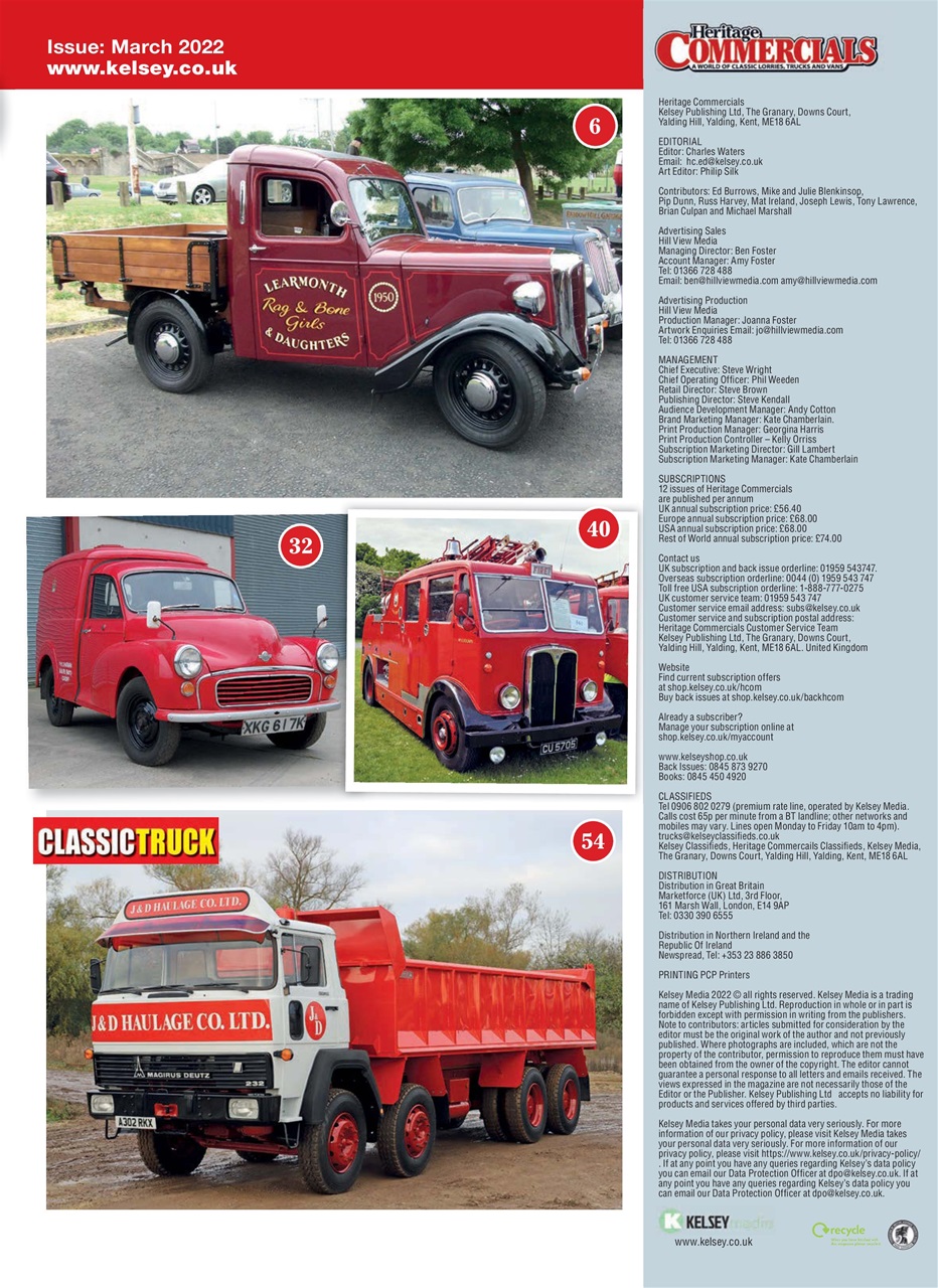 Heritage Commercials Magazine Preview Pages