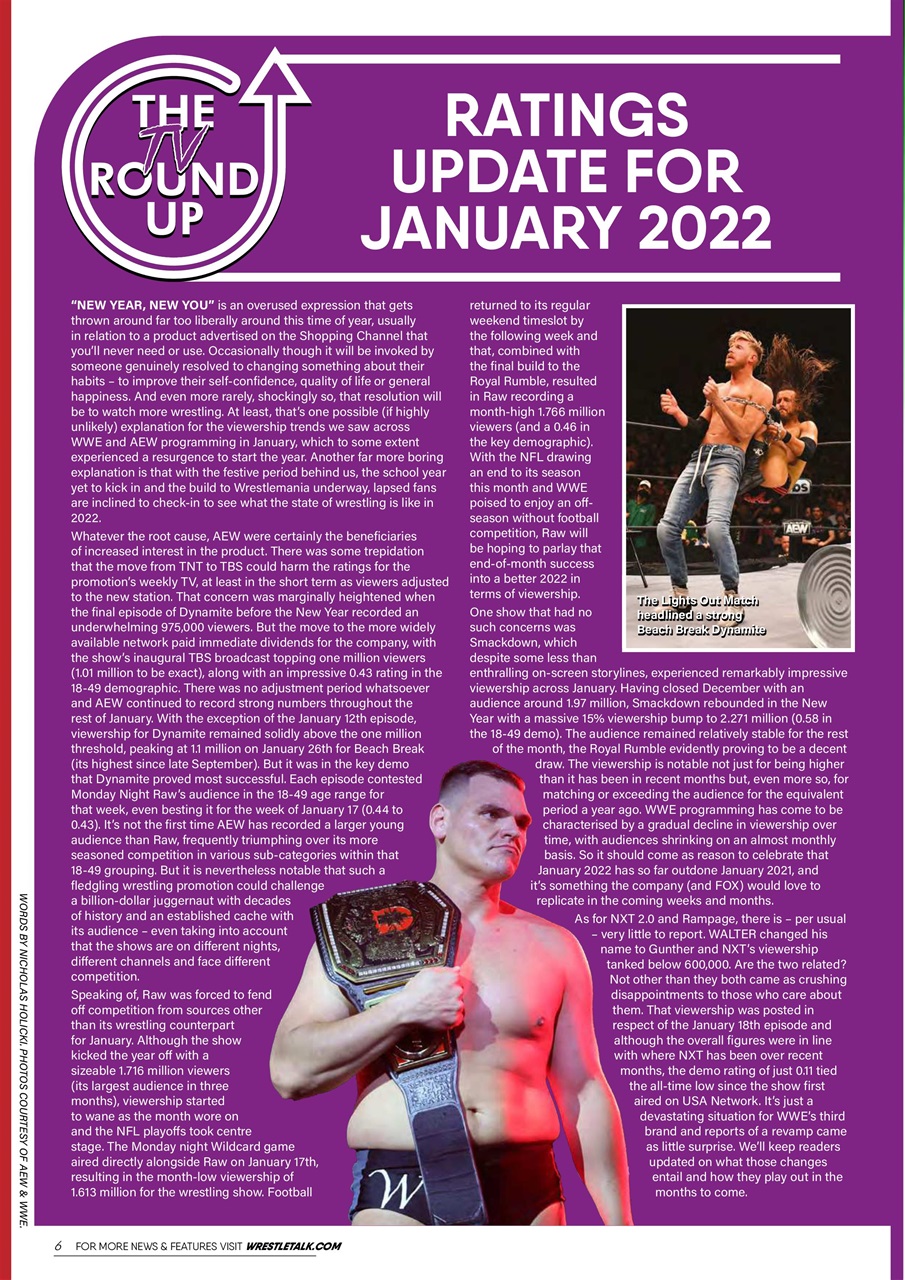 Wrestletalk Magazine Preview Pages