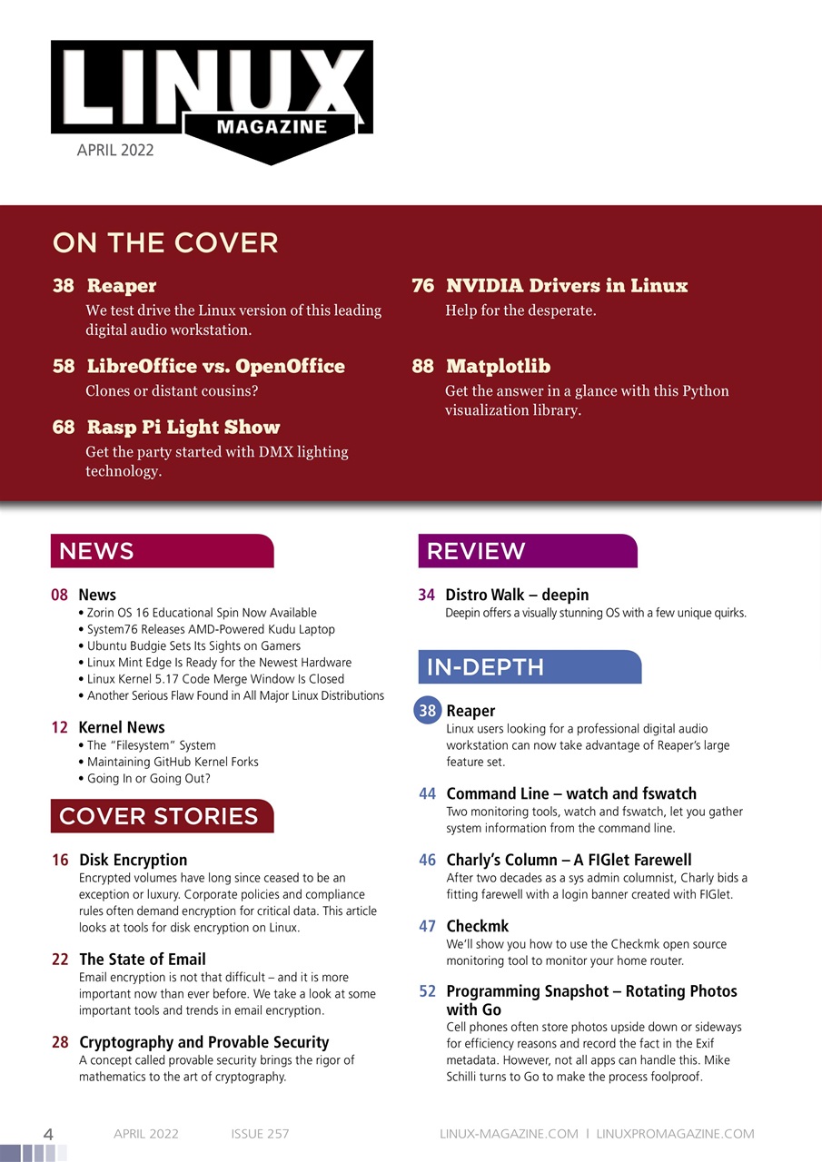 Linux Magazine Preview Pages