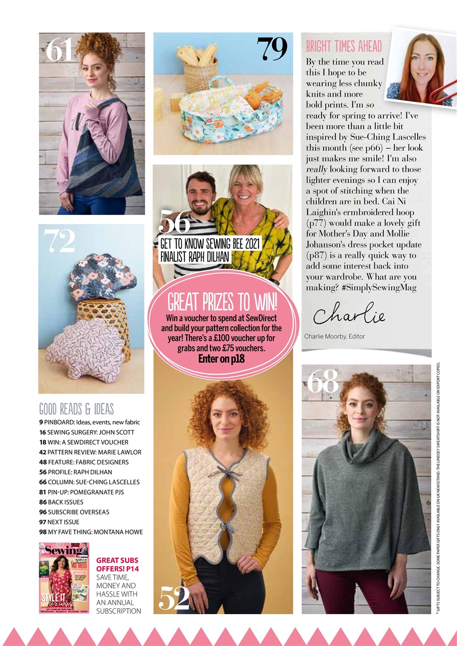 Simply Sewing Preview Pages