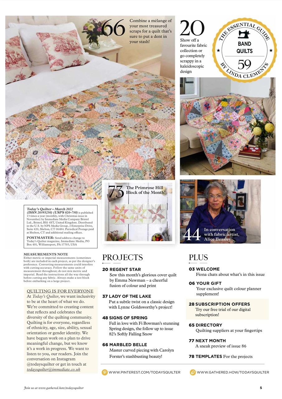 Today’s Quilter Preview Pages