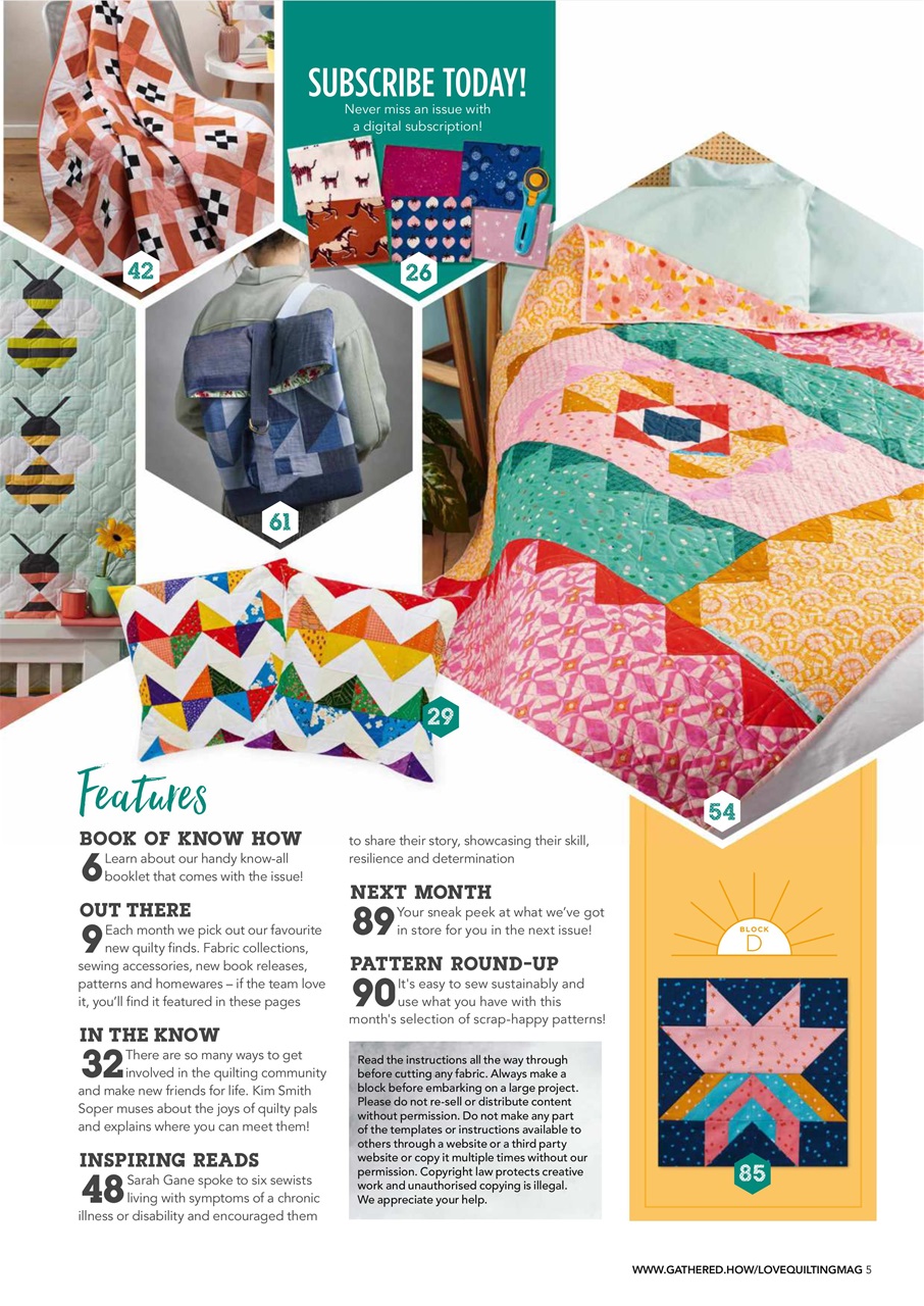 Love Patchwork & Quilting Preview Pages