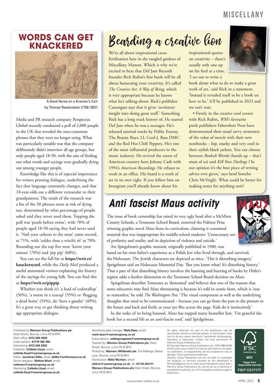 Writing Magazine Preview Pages