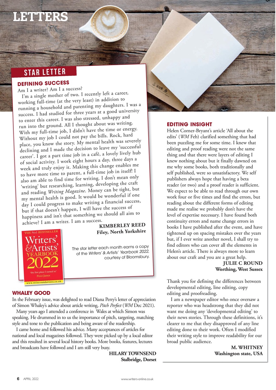 Writing Magazine Preview Pages