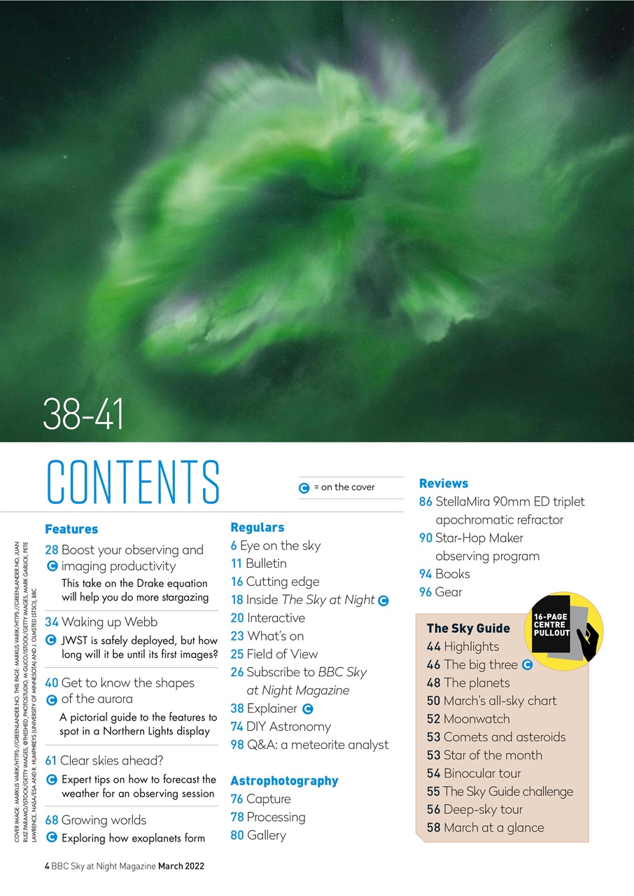 BBC Sky at Night Magazine Preview Pages