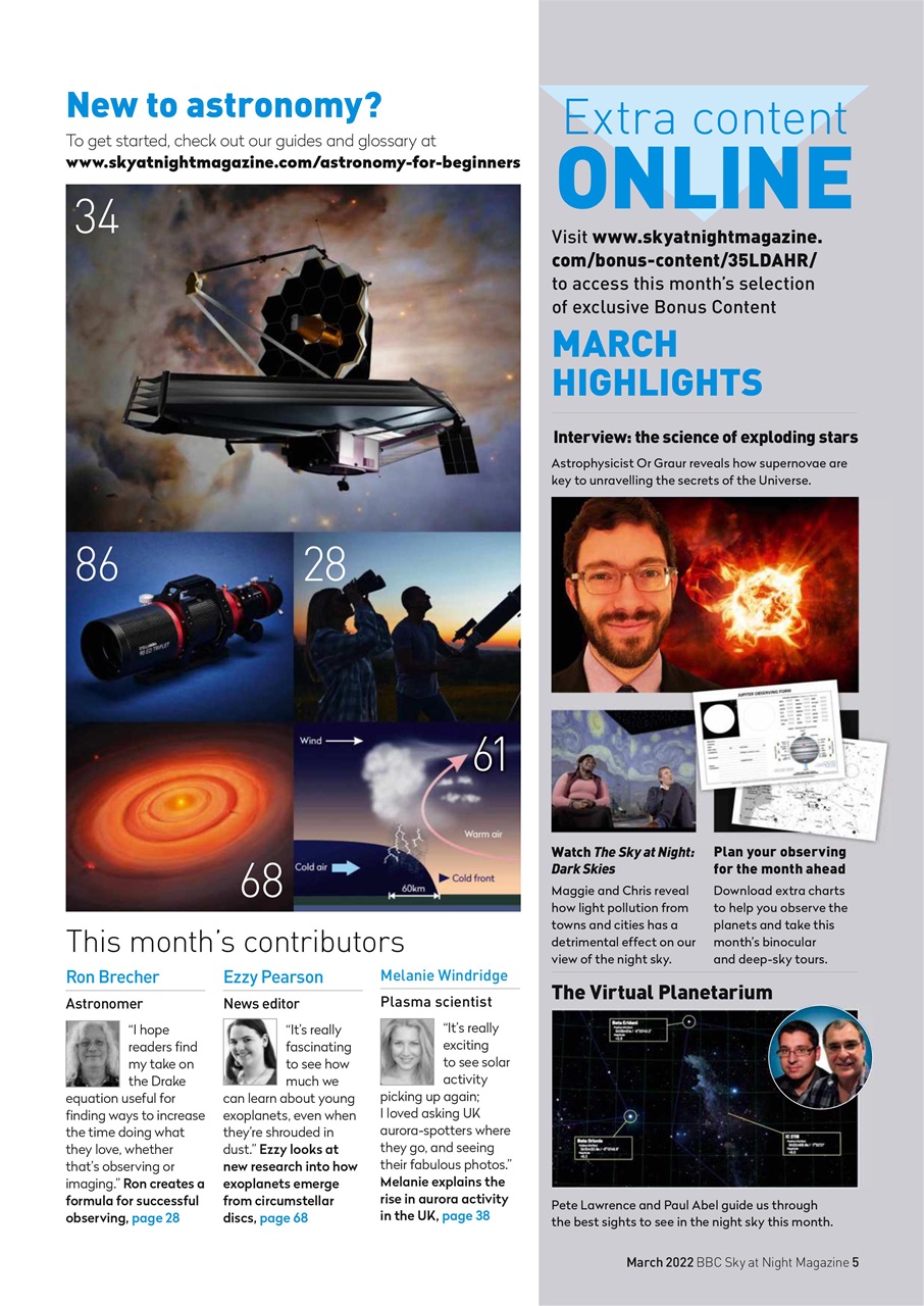 BBC Sky at Night Magazine Preview Pages