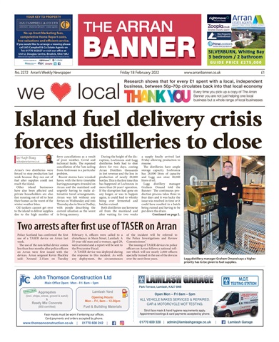 Arran Banner issue 18/02/2022