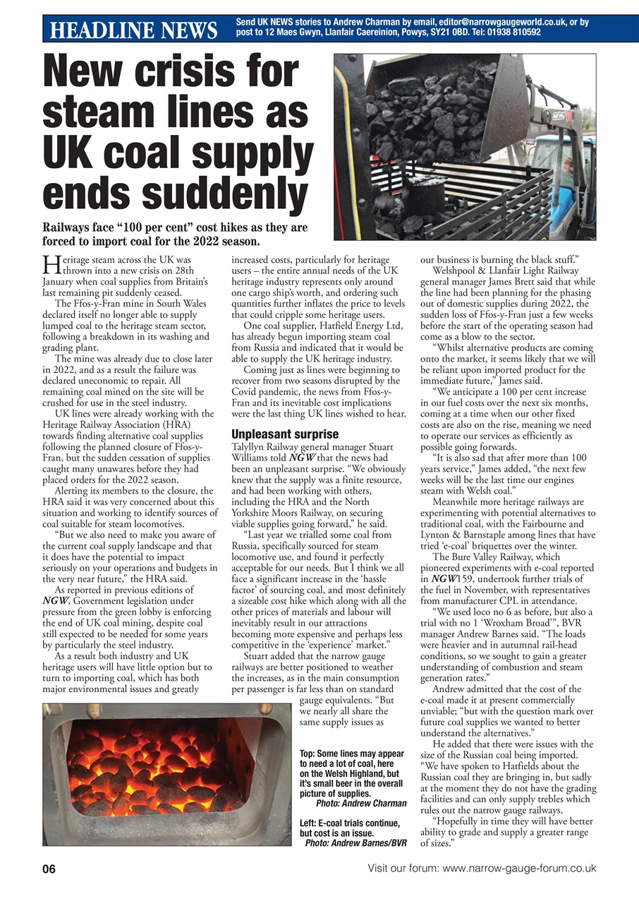 Narrow Gauge World Preview Pages