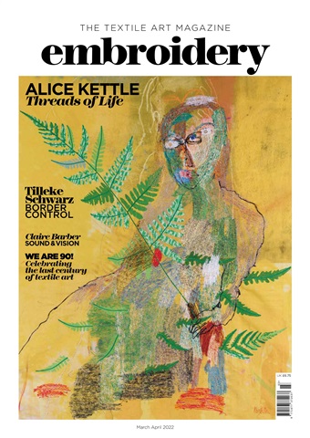 Embroidery Magazine issue Mar/Apr 2022