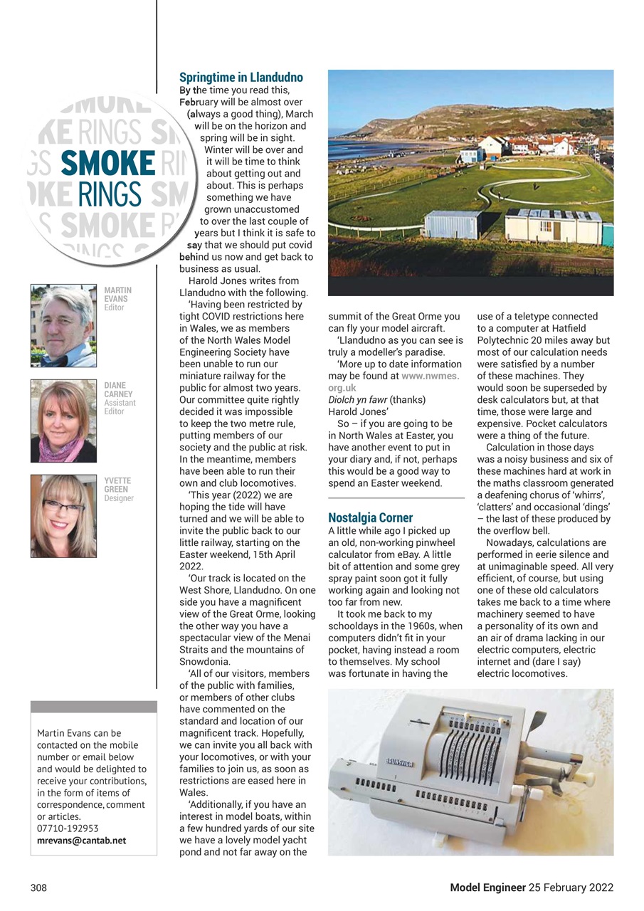 Model Engineer Preview Pages