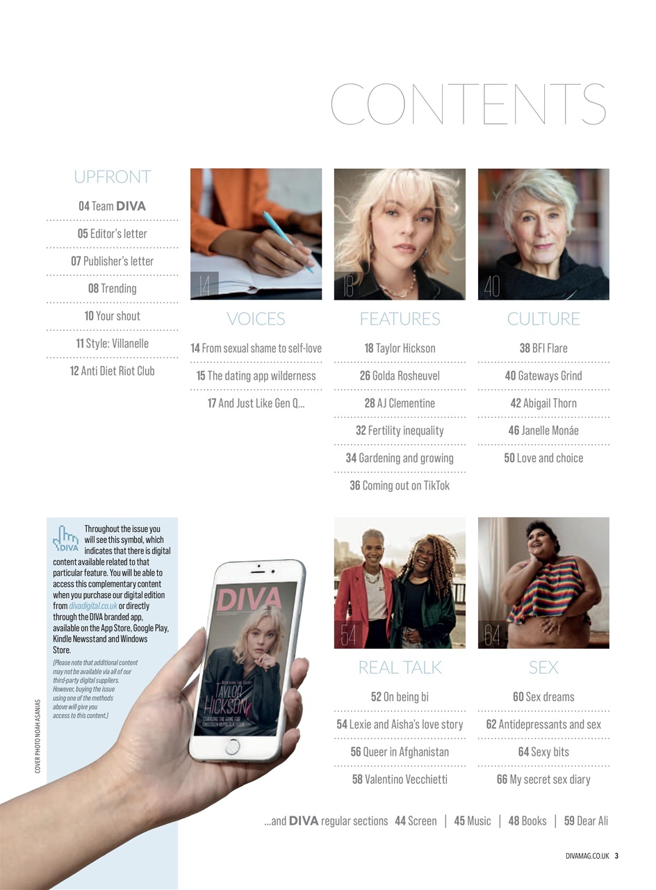 DIVA Magazine Preview Pages