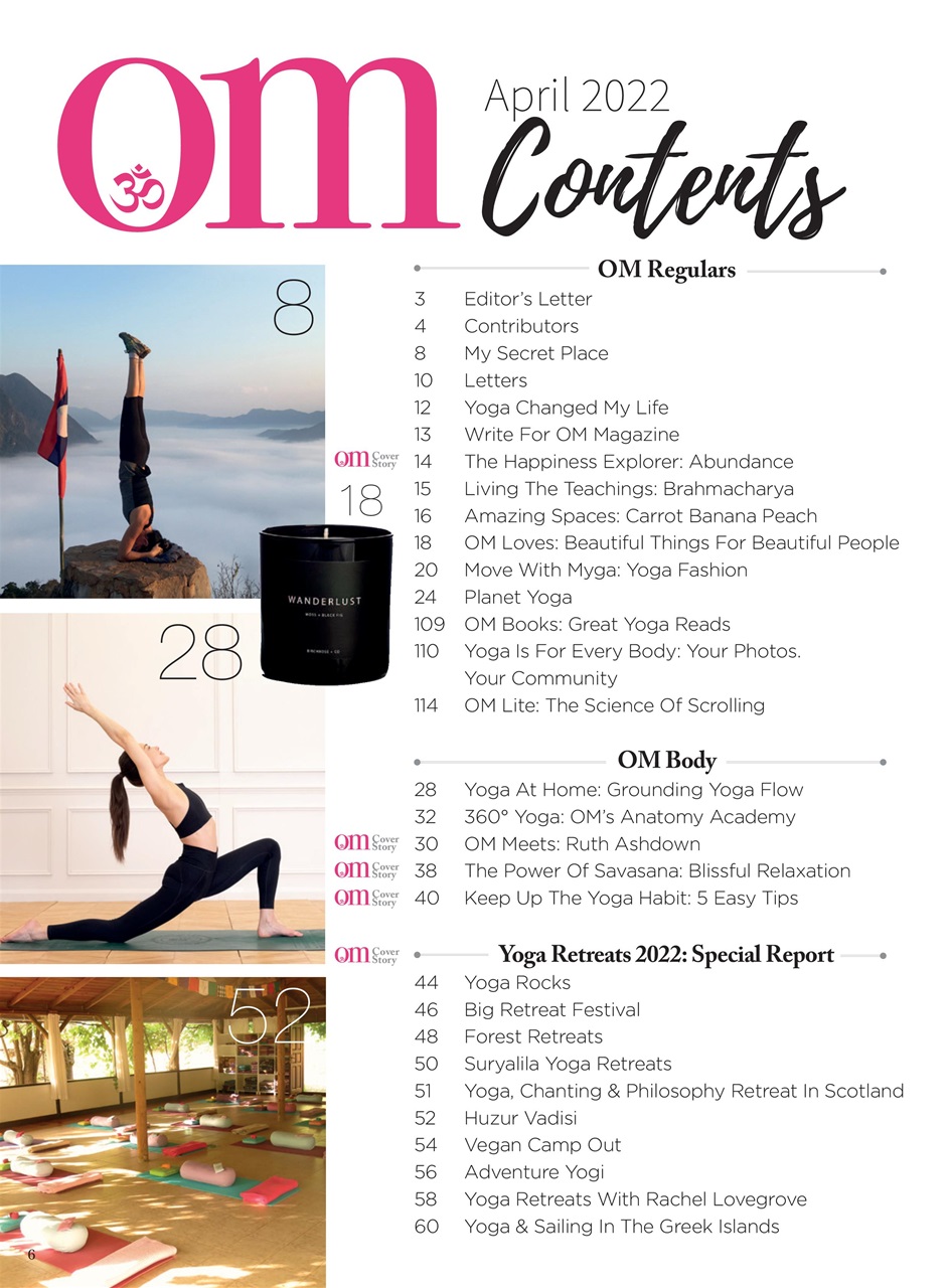 OM Yoga Magazine Preview Pages