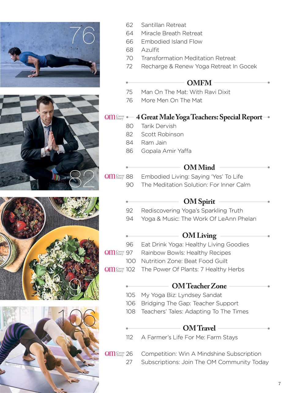 OM Yoga Magazine Preview Pages