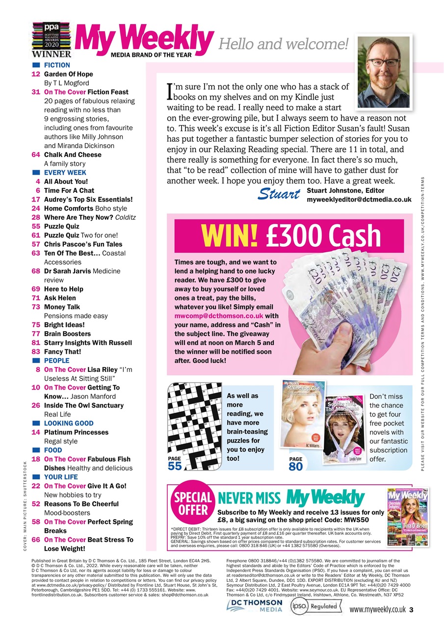 My Weekly Preview Pages