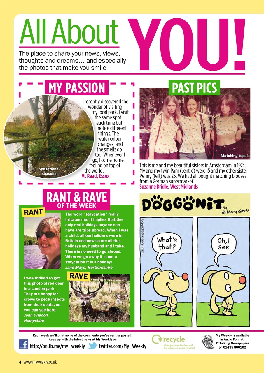 My Weekly Preview Pages