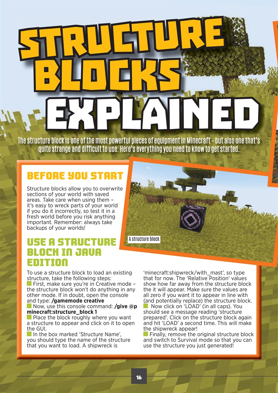 Minecraft World Preview Pages