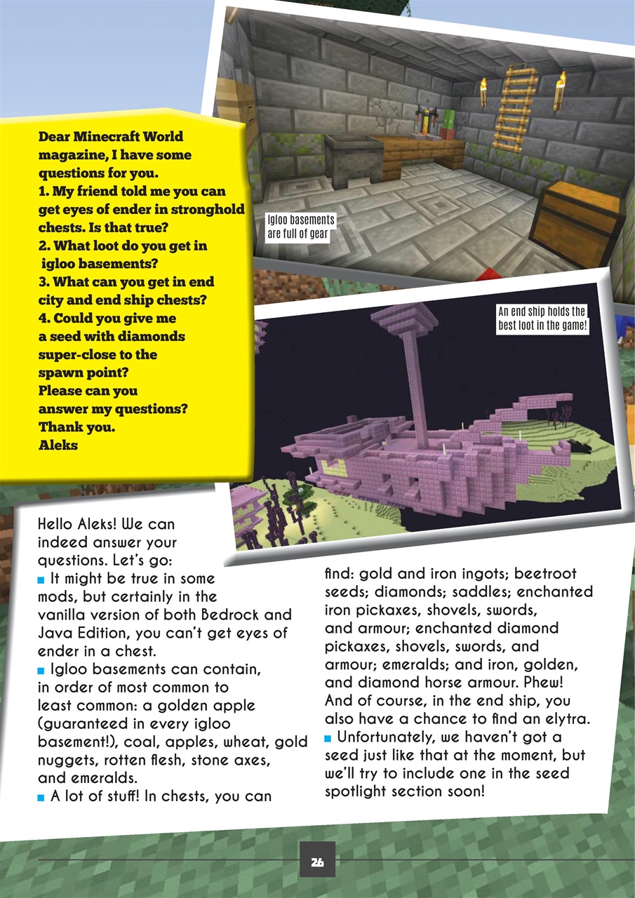 Minecraft World Preview Pages