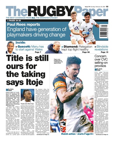 The Rugby Paper issue 20 Feb 2022