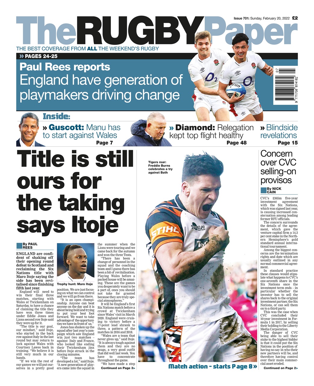 The Rugby Paper Preview Pages