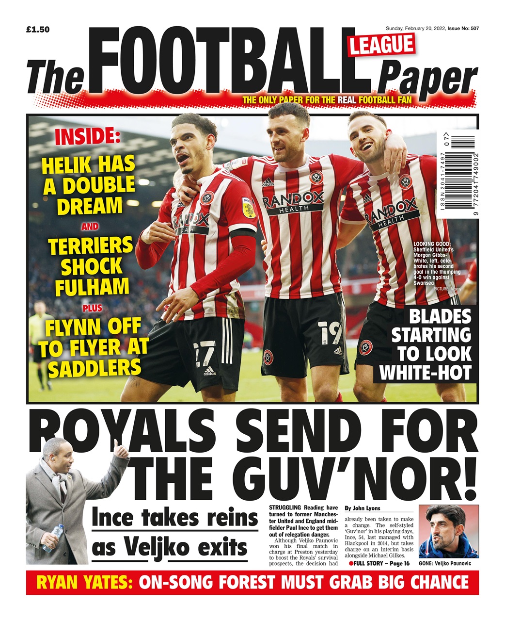 The Football League Paper Preview Pages