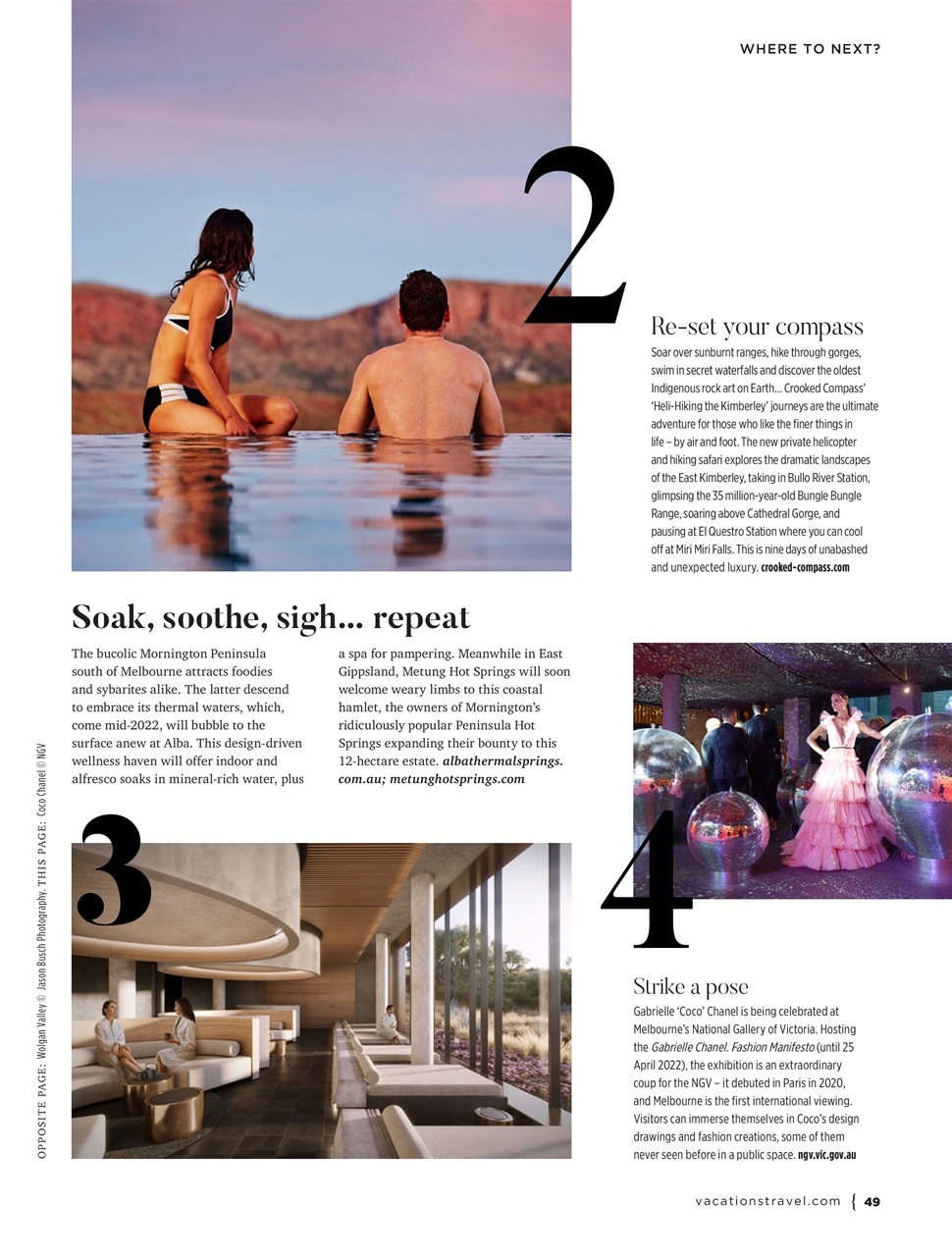 Vacations & Travel Preview Pages