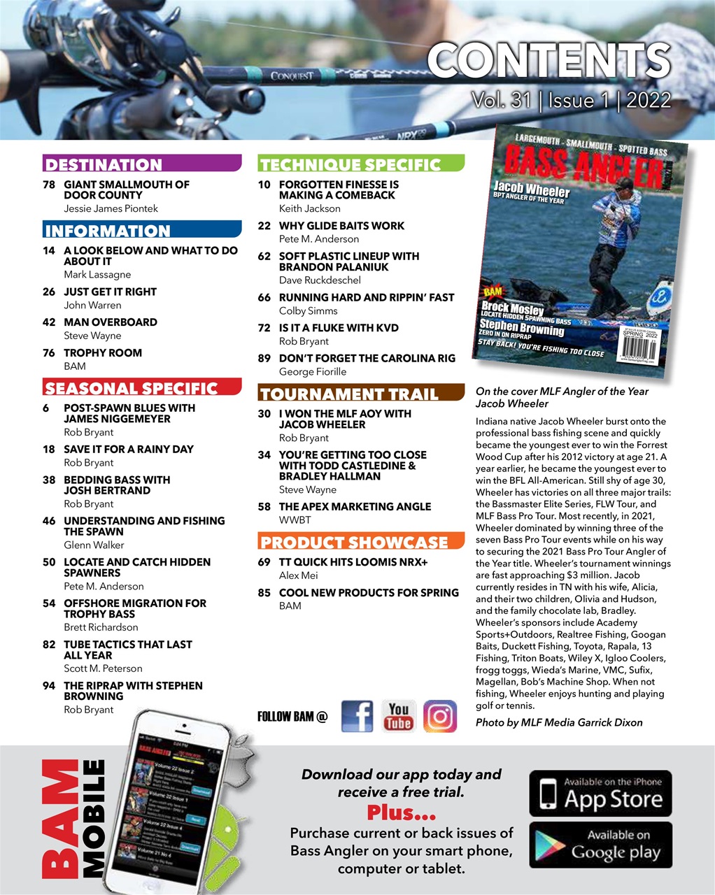 BASS ANGLER MAGAZINE Preview Pages