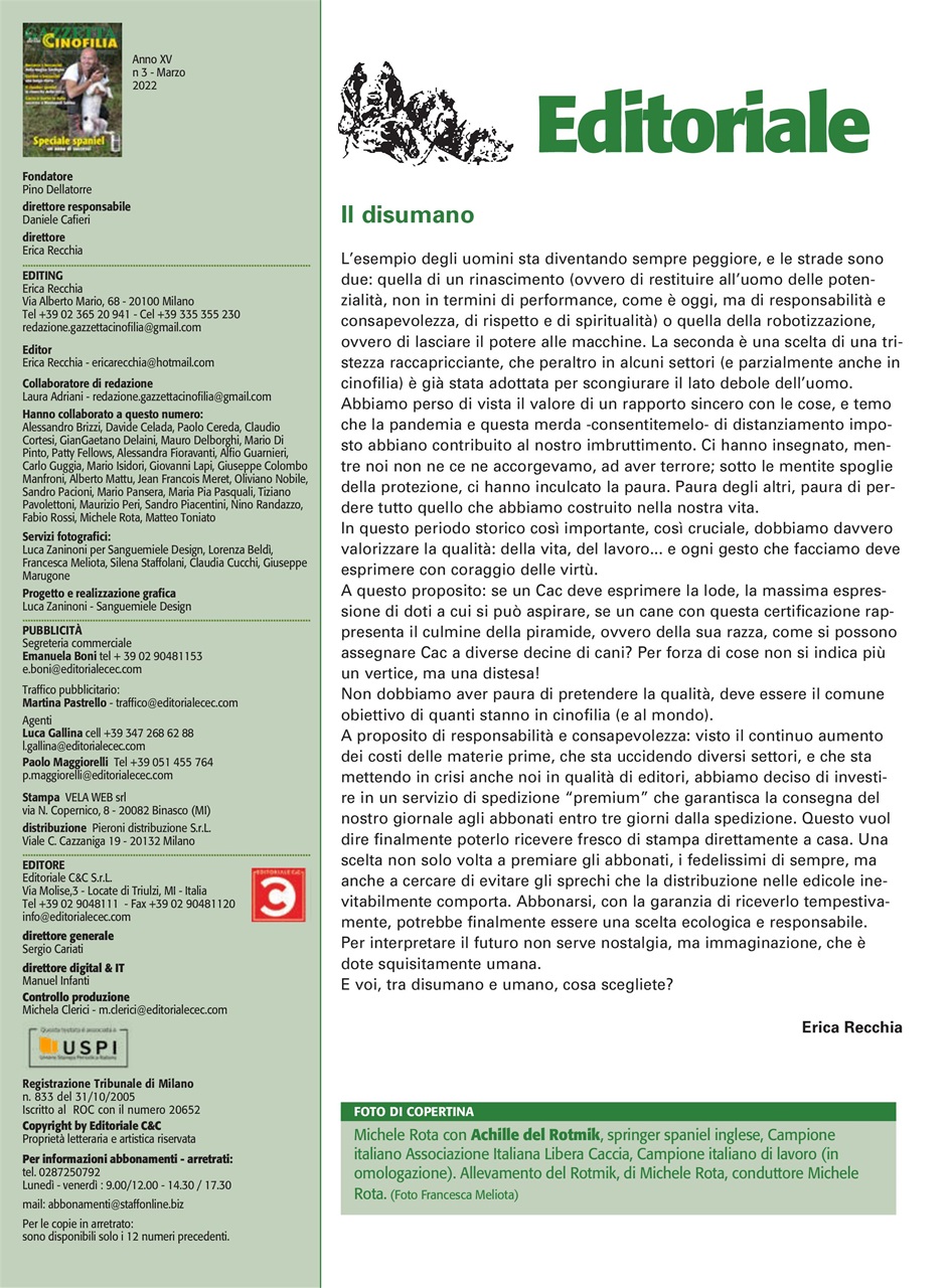 La Gazzetta Della Cinofilia Venatoria Preview Pages