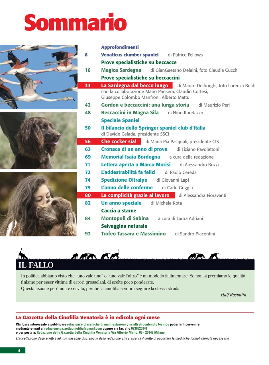 La Gazzetta Della Cinofilia Venatoria Preview Pages