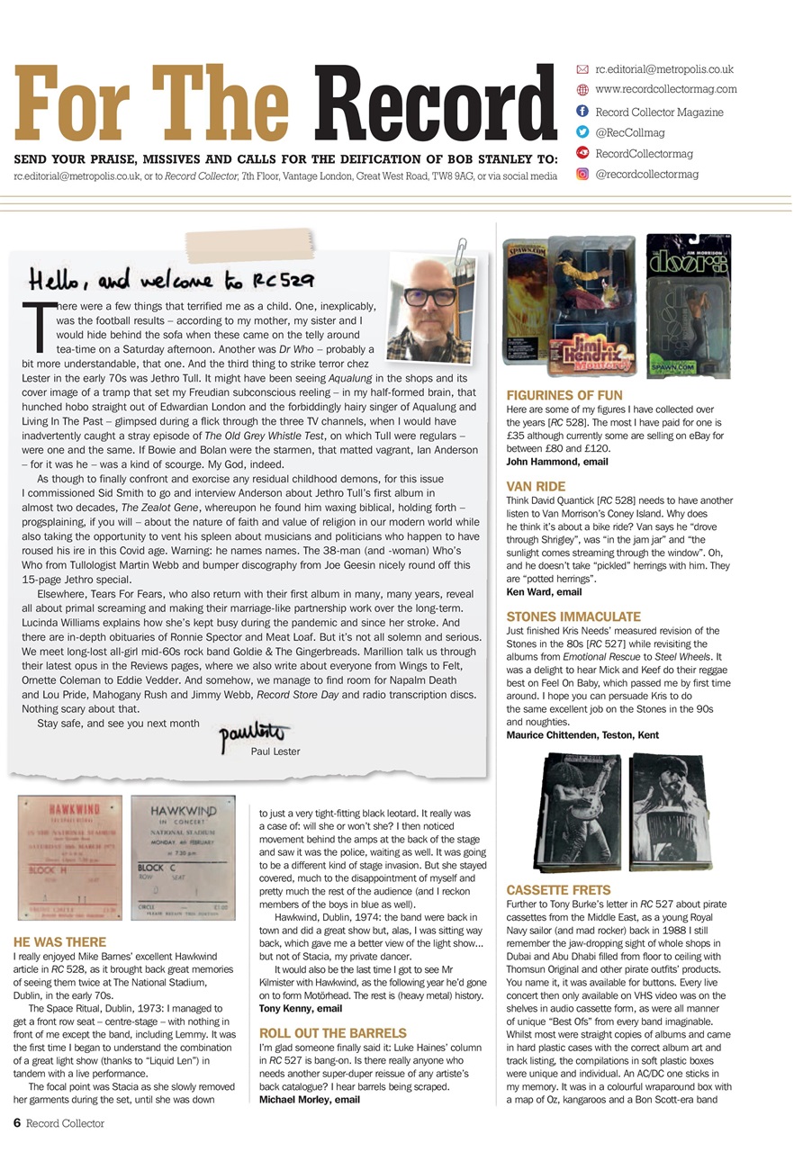 Record Collector Preview Pages