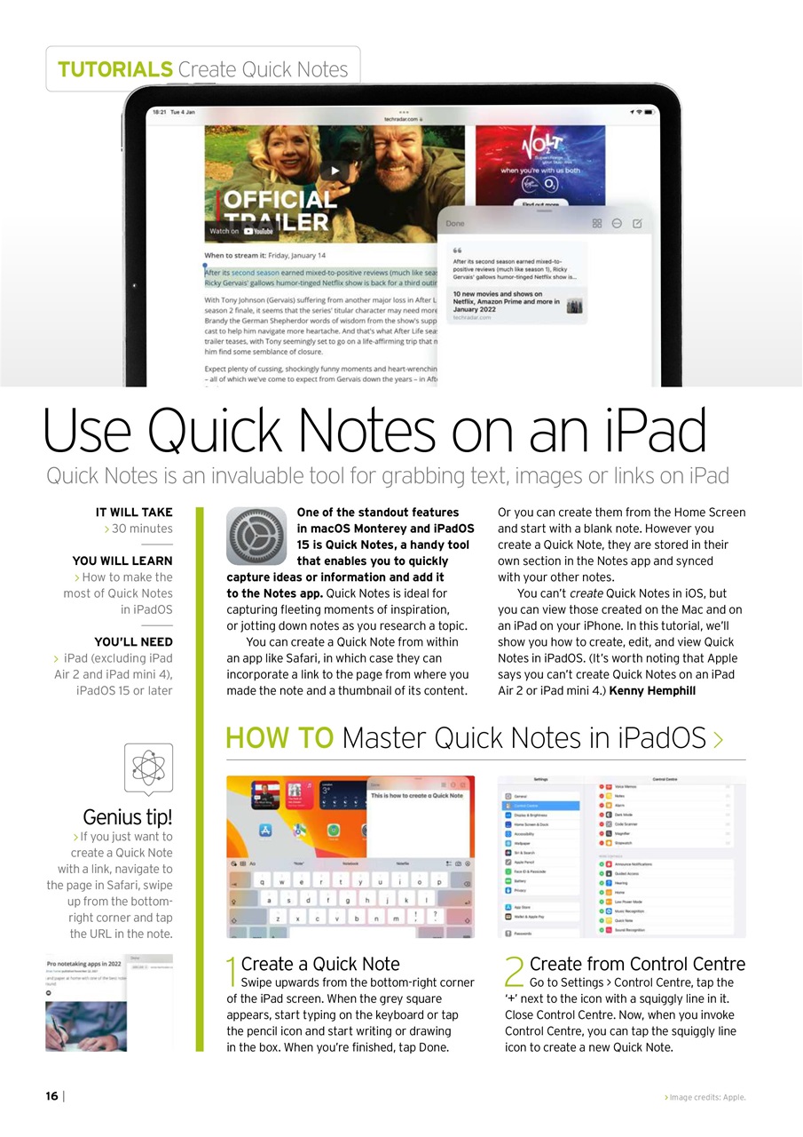 iPad User Preview Pages