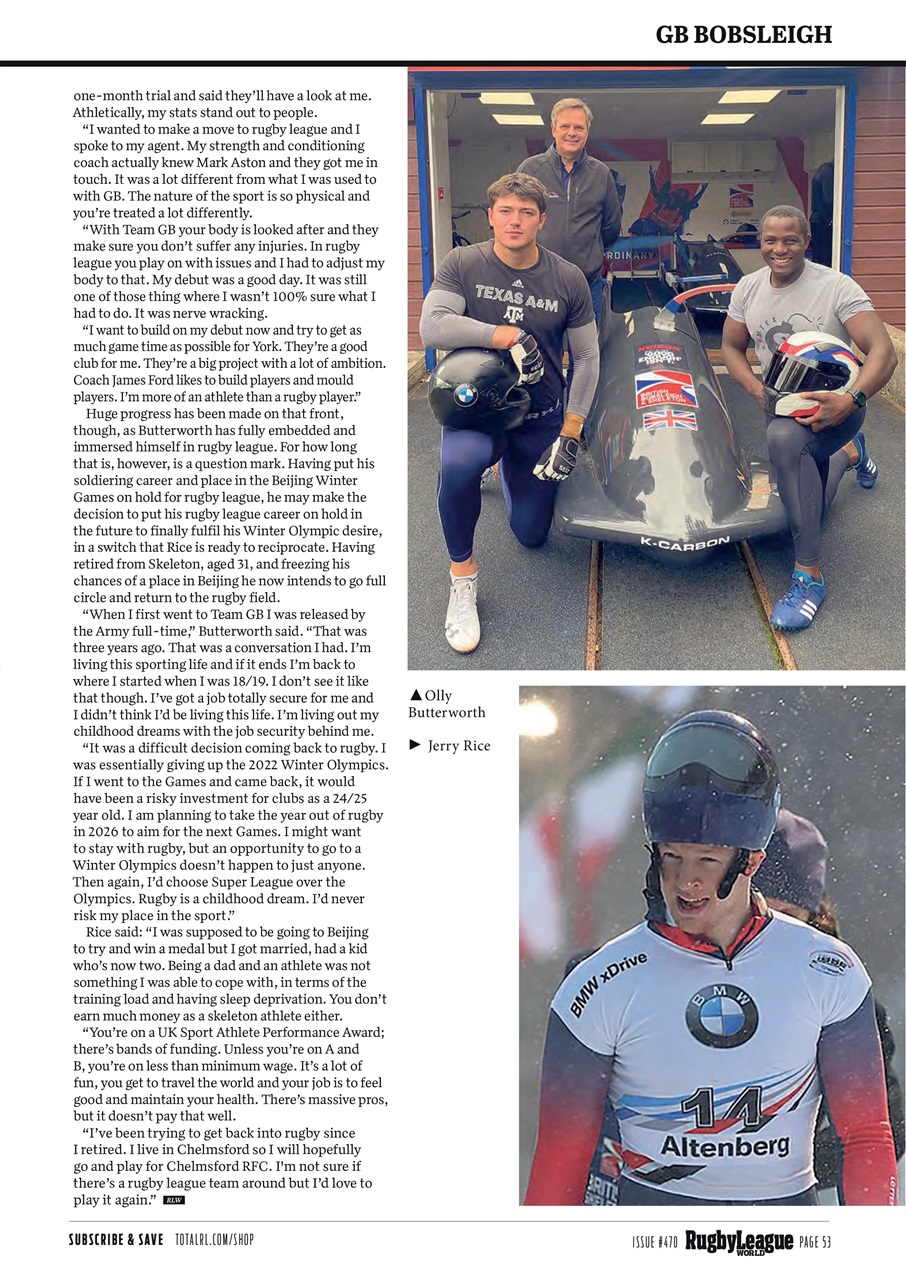 Rugby League World Preview Pages