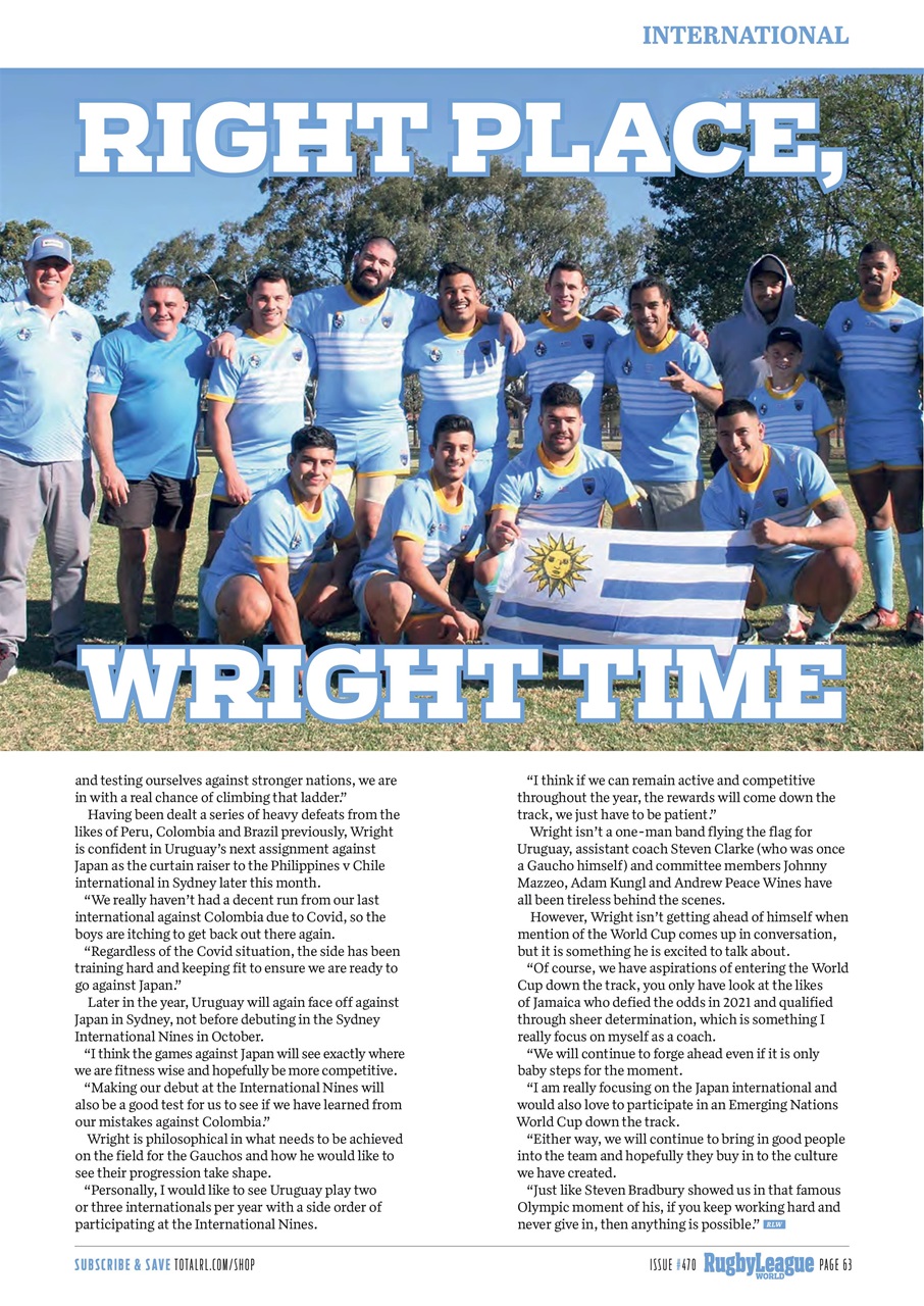 Rugby League World Preview Pages
