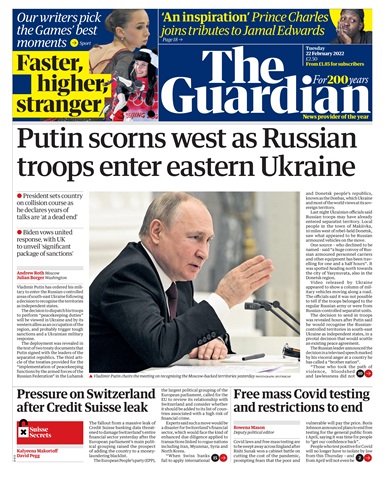 The Guardian Newspaper issue Tuesday, February 22, 2022