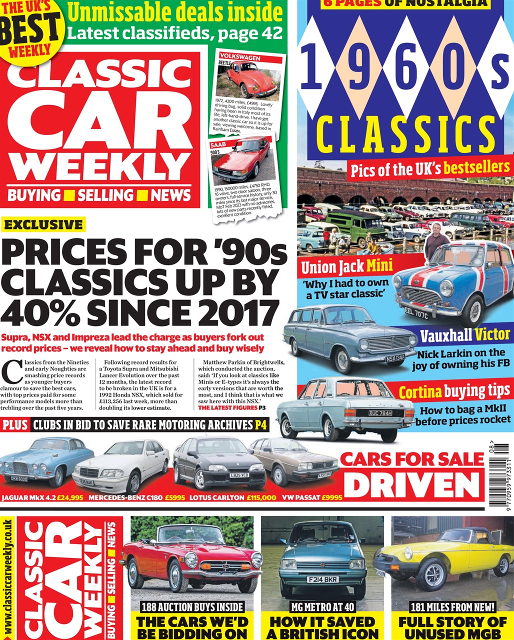 Classic Car Weekly Preview Pages