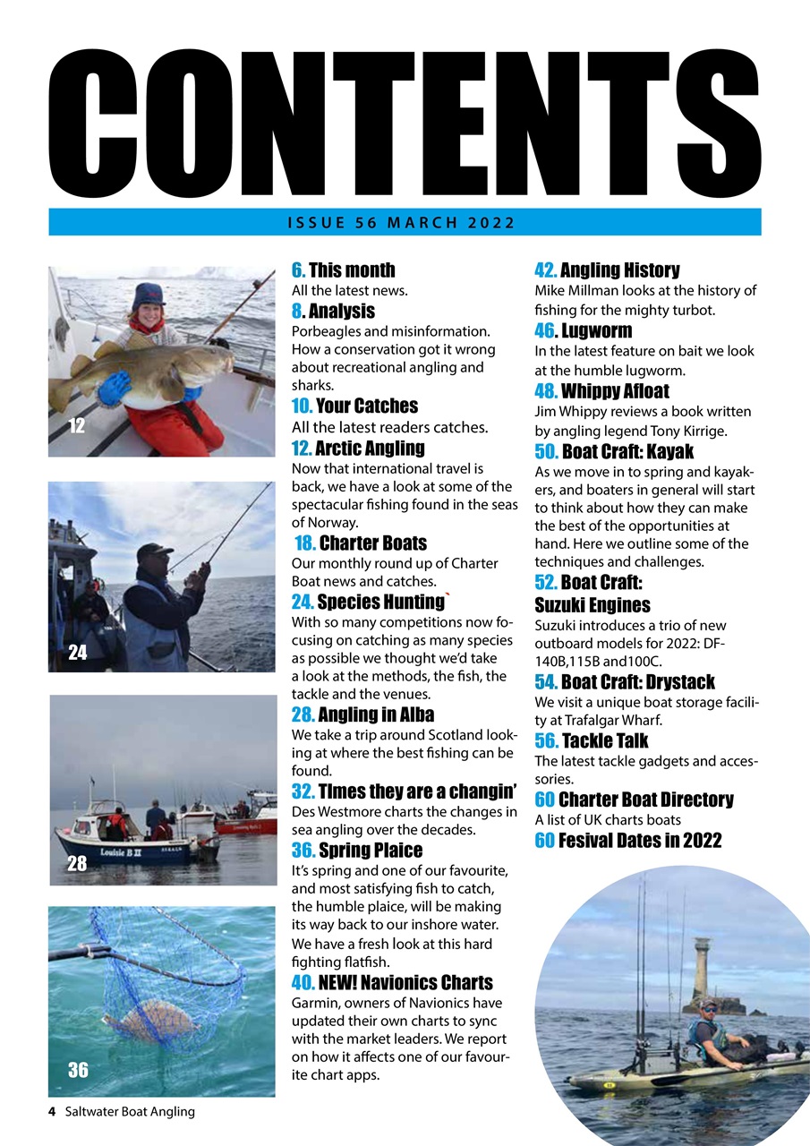 Saltwater Boat Angling Preview Pages