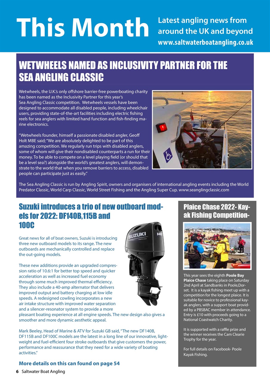 Saltwater Boat Angling Preview Pages