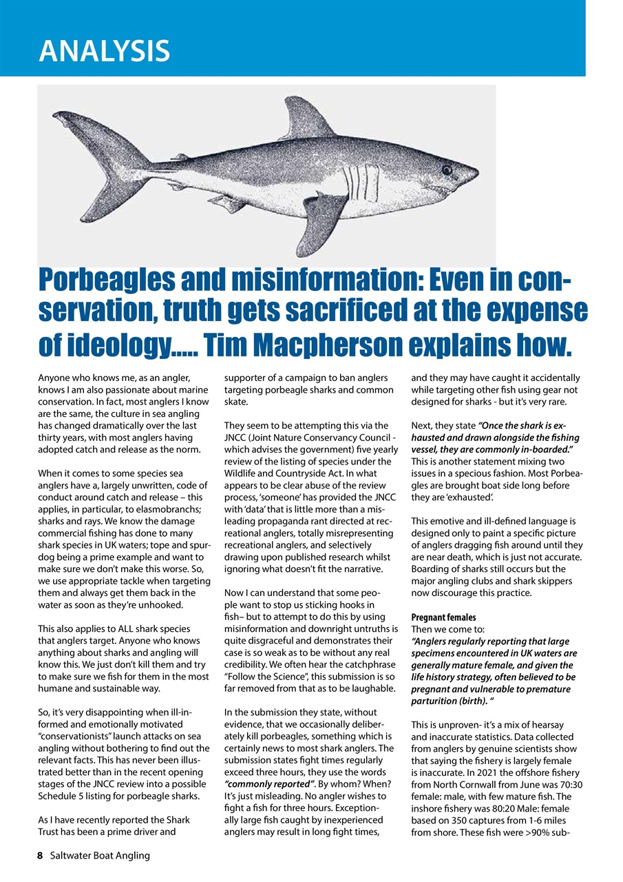 Saltwater Boat Angling Preview Pages