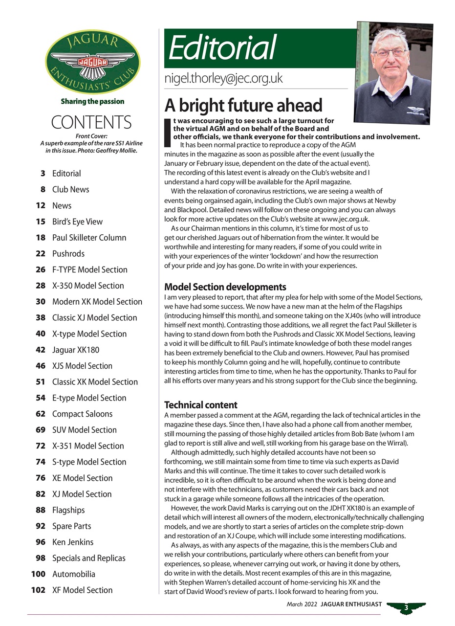 Jaguar Enthusiast Preview Pages