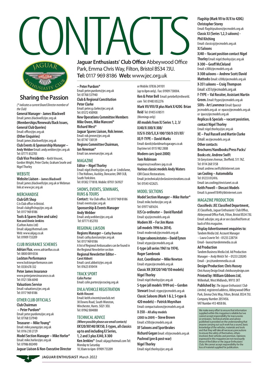 Jaguar Enthusiast Preview Pages