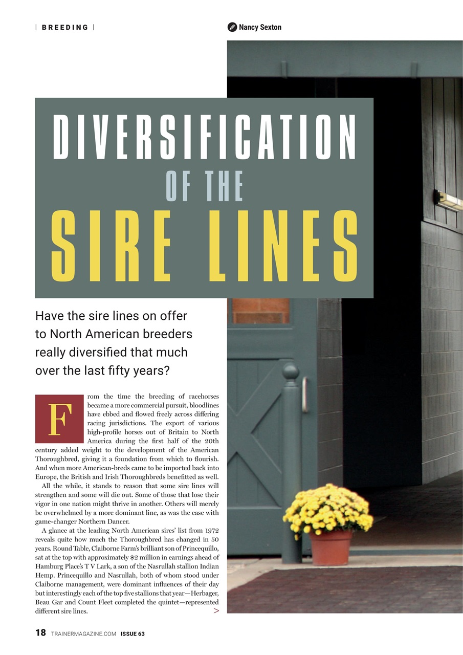 North American Trainer Magazine - horse racing Preview Pages