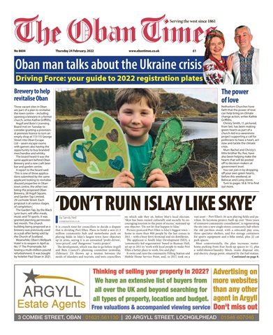 The Oban Times & Lochaber Times issue 24th February 2022