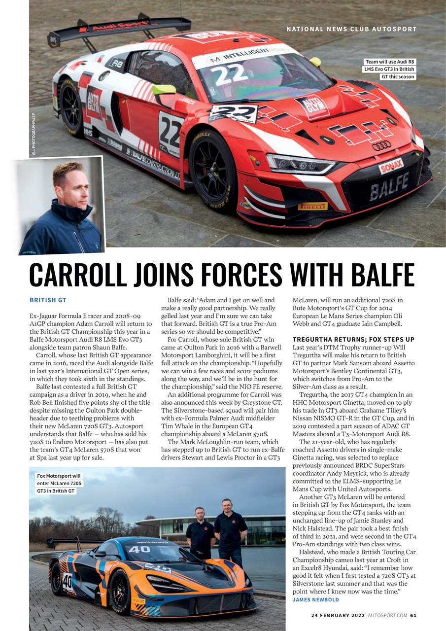 Autosport Preview Pages