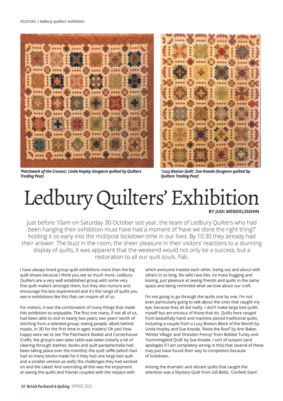 Patchwork and Quilting Preview Pages