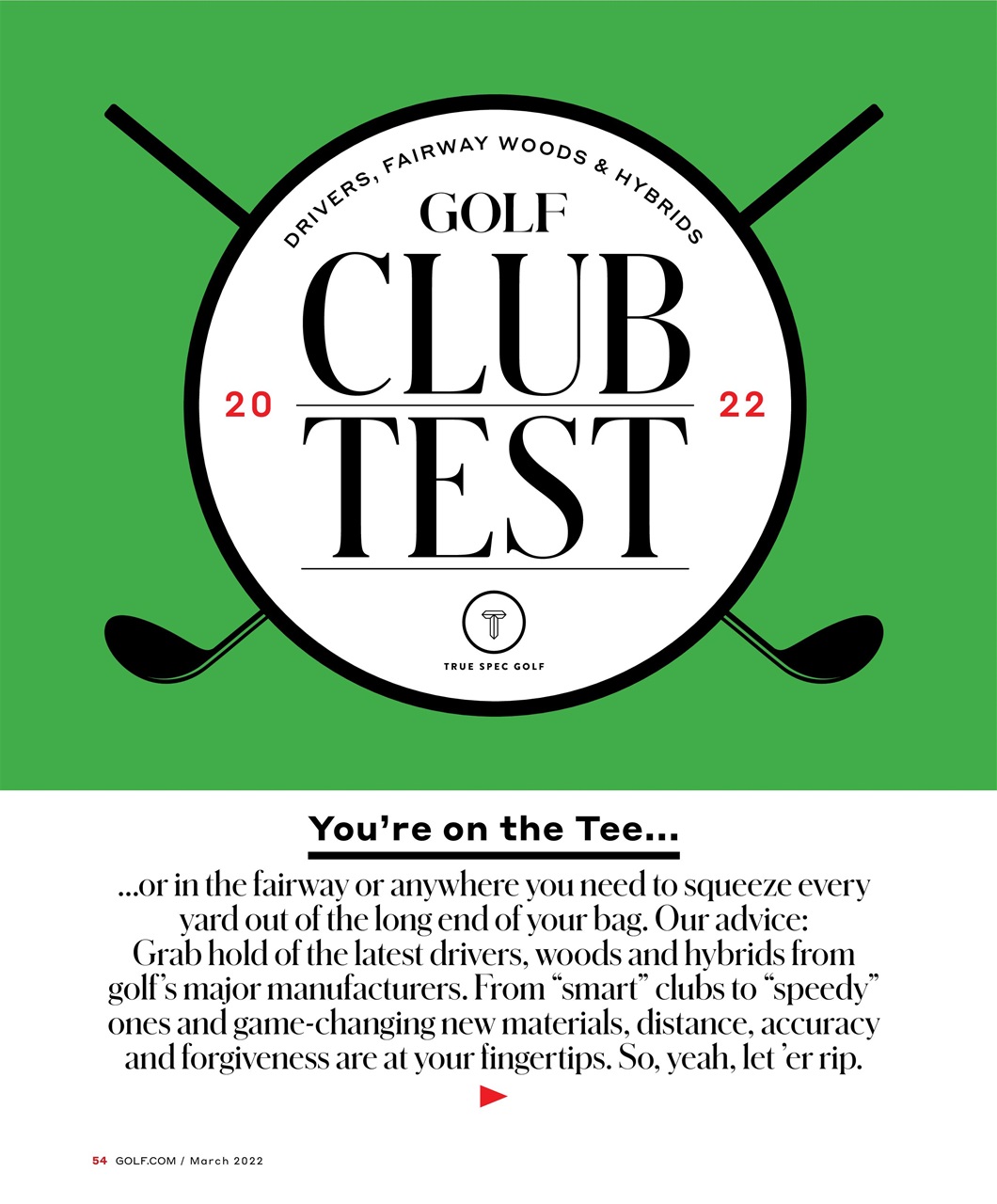 Golf Magazine Preview Pages