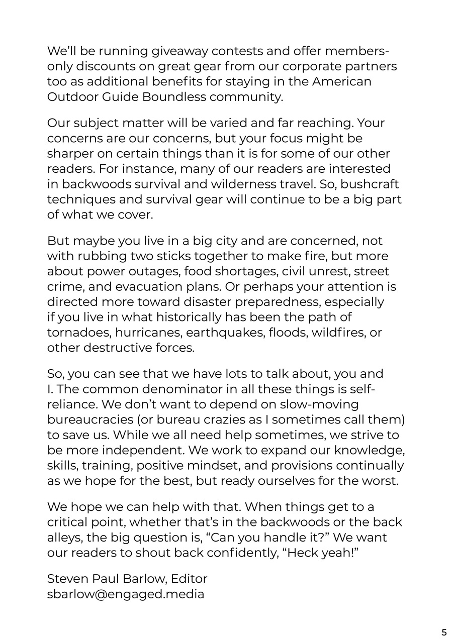 American Outdoor Guide: Boundless Preview Pages