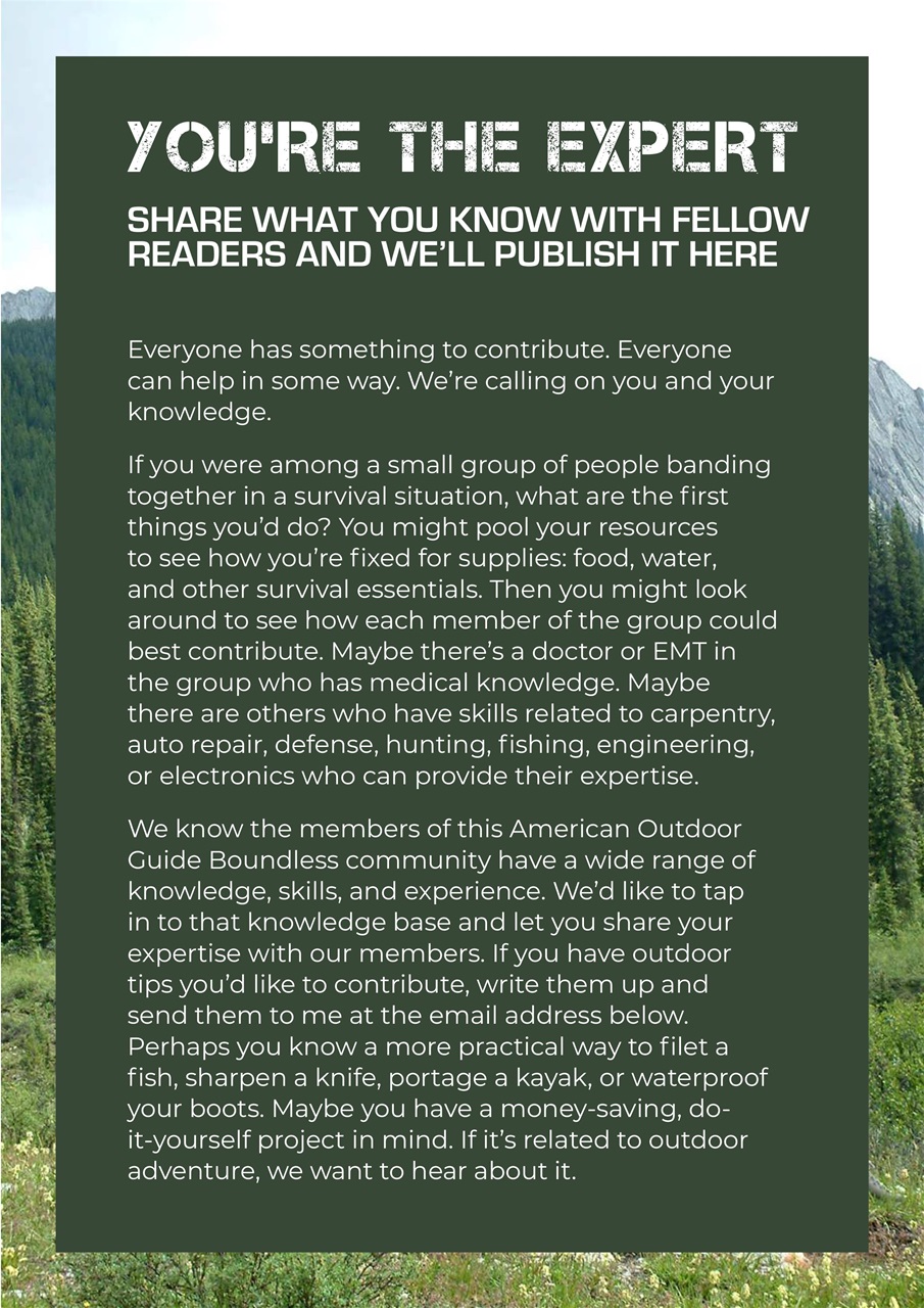 American Outdoor Guide: Boundless Preview Pages